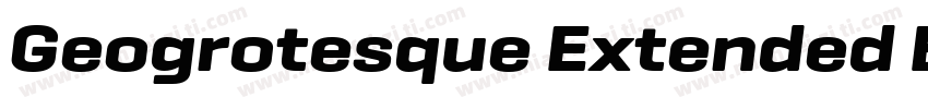 Geogrotesque Extended Bold字体转换